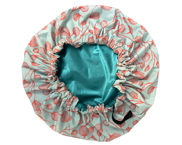 Japanese Blossoms Satin Lined Shower Cap
