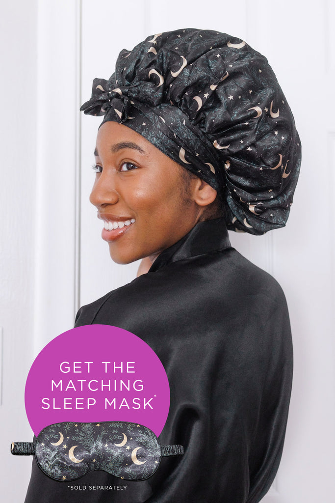 Celestial Satin Bonnet with Ties – Nessa Hill LLC