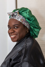 Flora Satin Bonnet with Ties